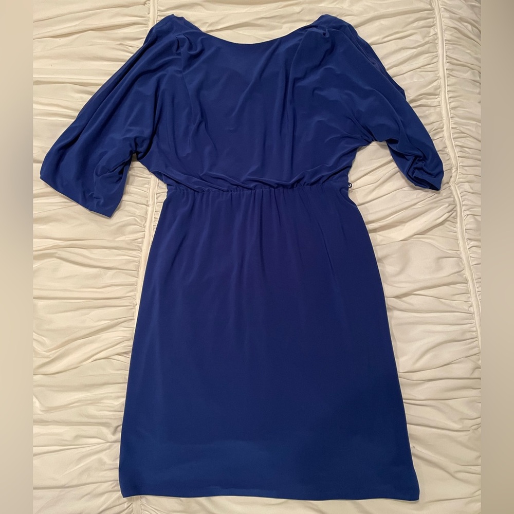 Jessica Simpson One Shoulder Blue Dress